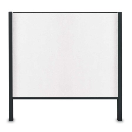 United Visual Products Corkboard, Single Door, Radius Frame, 36x36", Satin/Dark Spruce UV7002-SATIN-DRKSPR
